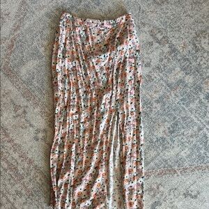 Floral Print Maxi Skirt Wild Fable